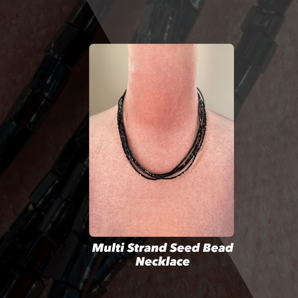 EUC Multi Strand Seed Bead Necklace